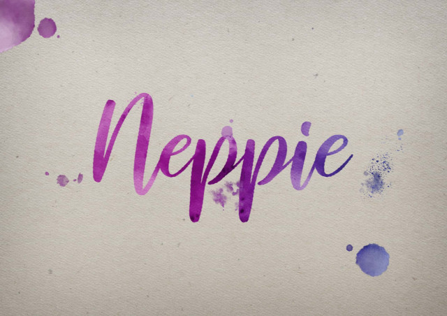 Free photo of Neppie Watercolor Name DP