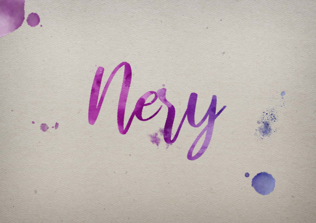 Free photo of Nery Watercolor Name DP
