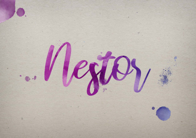 Free photo of Nestor Watercolor Name DP