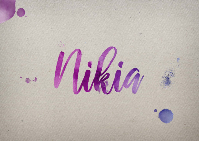 Free photo of Nikia Watercolor Name DP