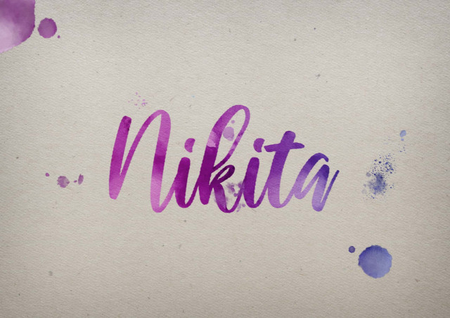 Free photo of Nikita Watercolor Name DP