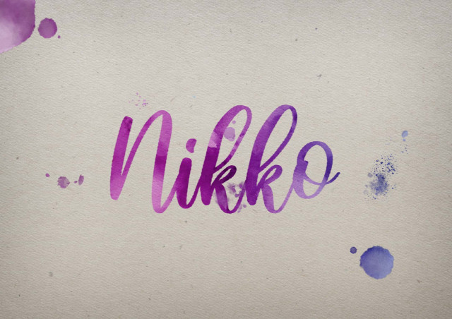 Free photo of Nikko Watercolor Name DP