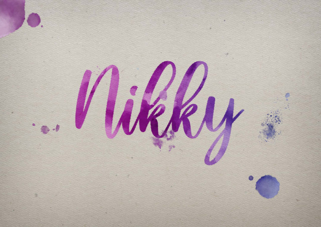 Free photo of Nikky Watercolor Name DP