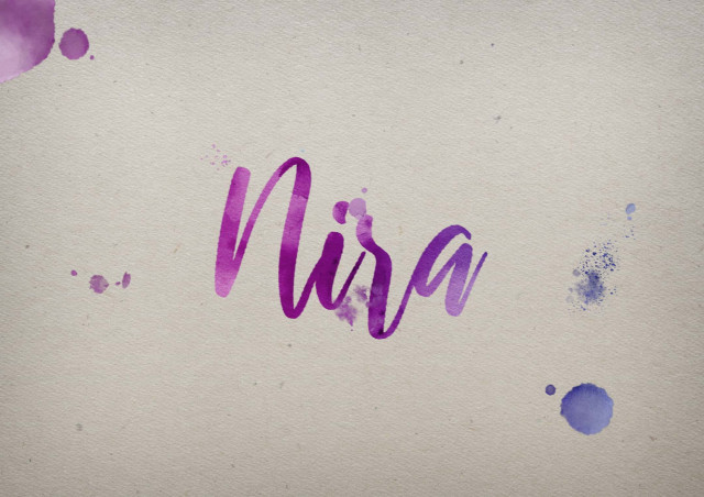 Free photo of Nira Watercolor Name DP