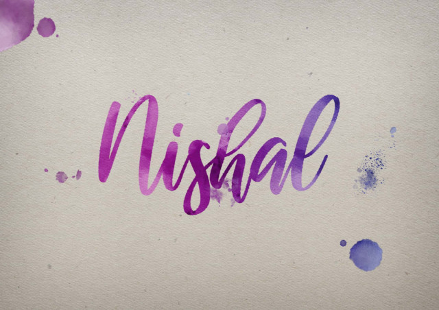 Free photo of Nishal Watercolor Name DP