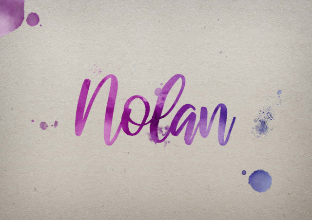 Free photo of Nolan Watercolor Name DP