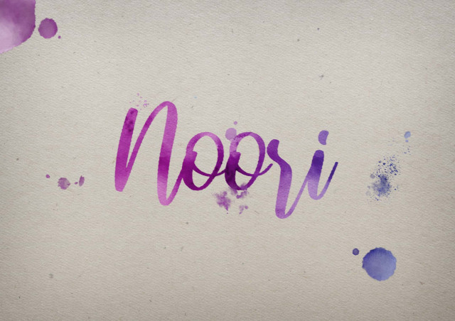 Free photo of Noori Watercolor Name DP