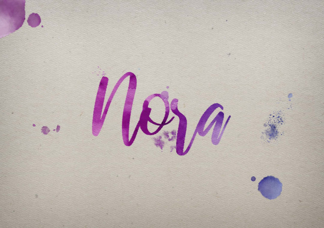 Free photo of Nora Watercolor Name DP