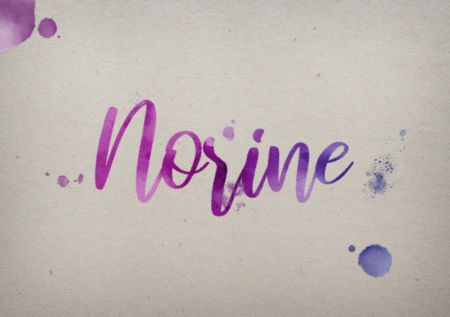 Free photo of Norine Watercolor Name DP