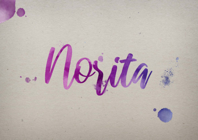 Free photo of Norita Watercolor Name DP