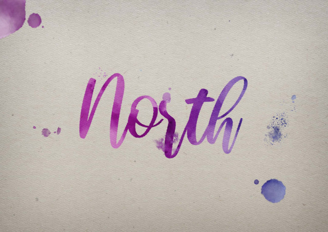 Free photo of North Watercolor Name DP