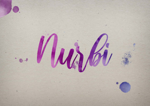 Free photo of Nurbi Watercolor Name DP