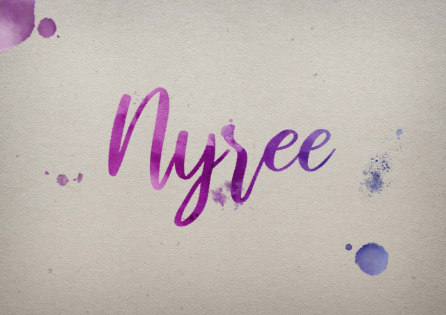 Free photo of Nyree Watercolor Name DP