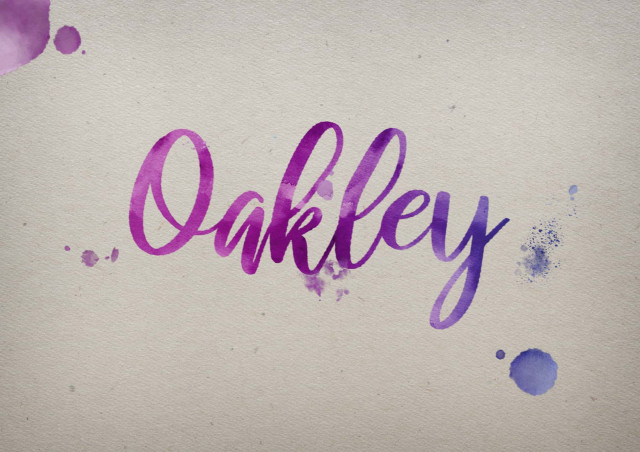 Free photo of Oakley Watercolor Name DP