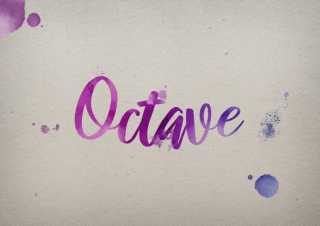 Free photo of Octave Watercolor Name DP