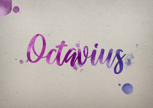 Free photo of Octavius Watercolor Name DP