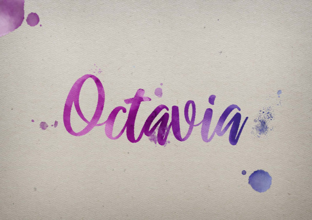 Free photo of Octavia Watercolor Name DP