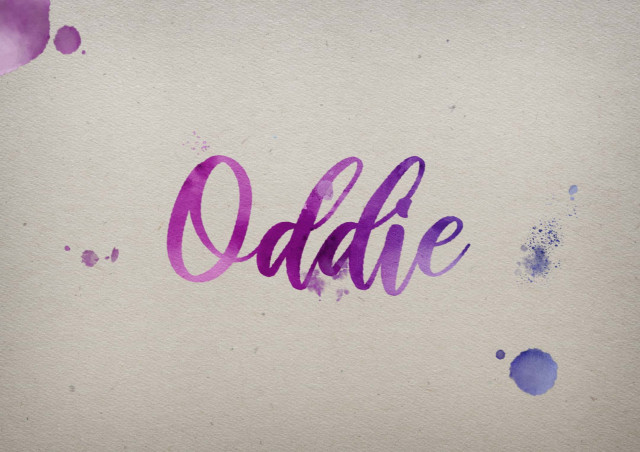 Free photo of Oddie Watercolor Name DP
