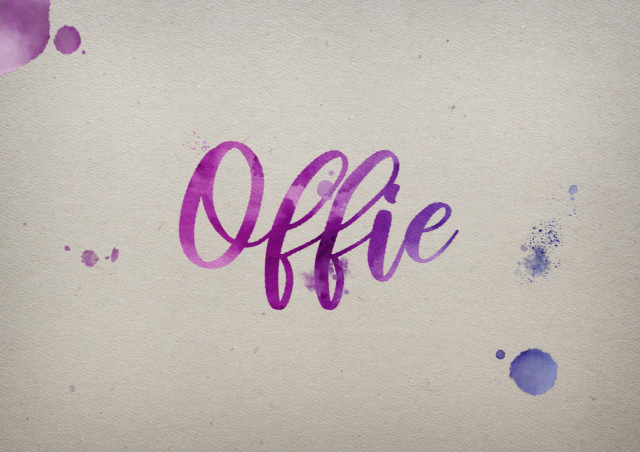 Free photo of Offie Watercolor Name DP