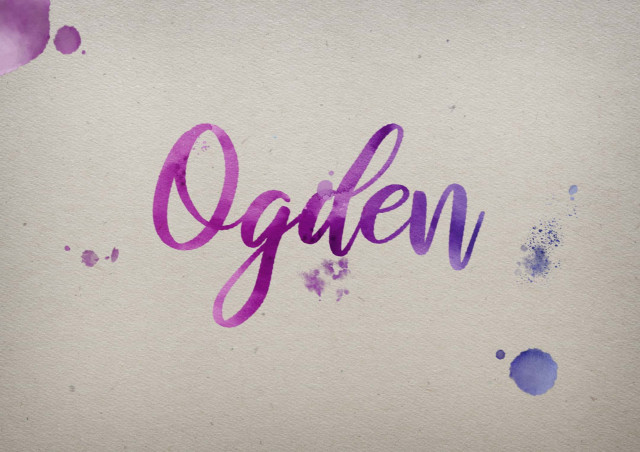 Free photo of Ogden Watercolor Name DP