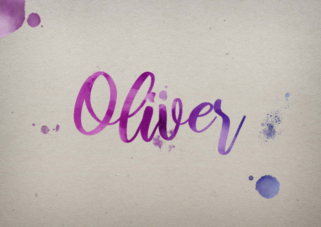 Free photo of Oliver Watercolor Name DP