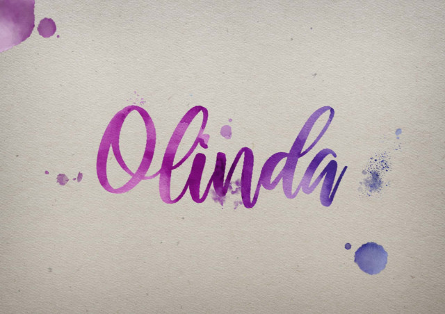 Free photo of Olinda Watercolor Name DP