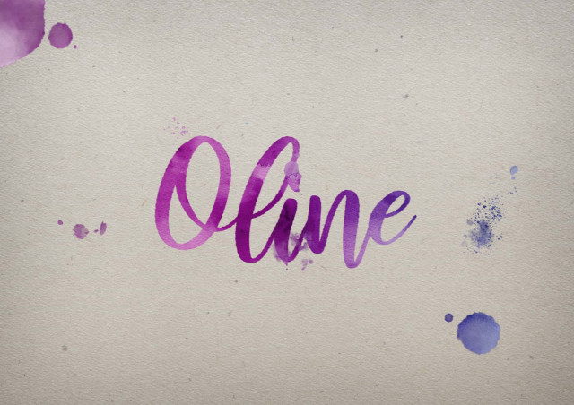 Free photo of Oline Watercolor Name DP