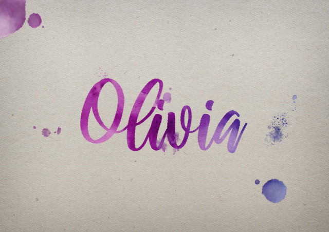 Free photo of Olivia Watercolor Name DP