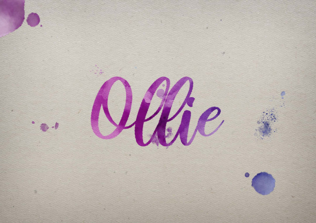 Free photo of Ollie Watercolor Name DP