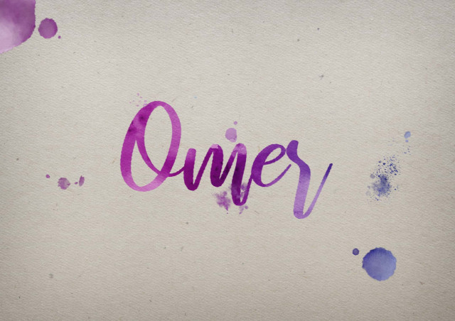 Free photo of Omer Watercolor Name DP
