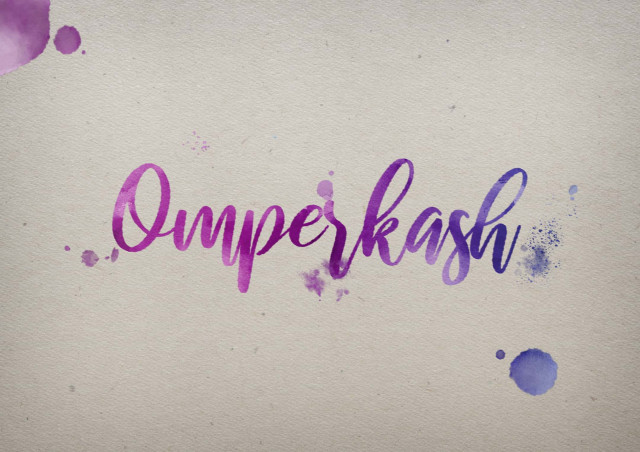 Free photo of Omperkash Watercolor Name DP