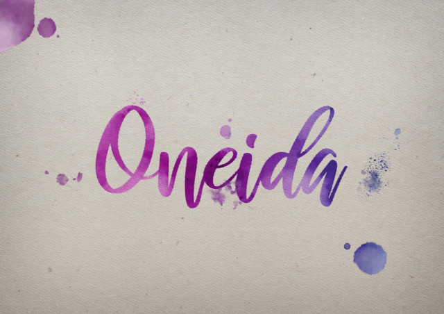 Free photo of Oneida Watercolor Name DP