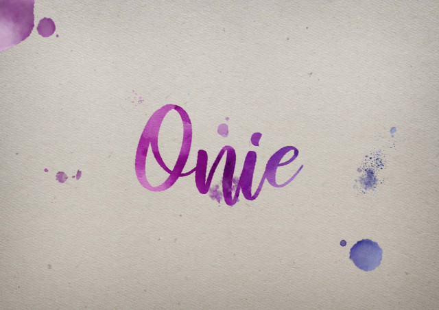 Free photo of Onie Watercolor Name DP