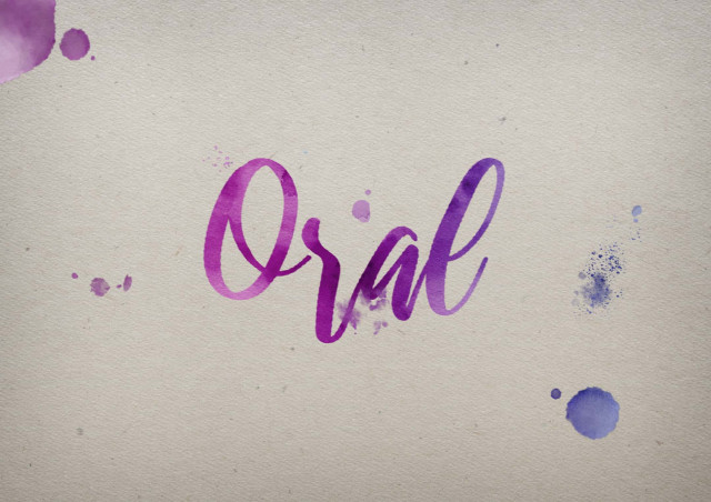 Free photo of Oral Watercolor Name DP