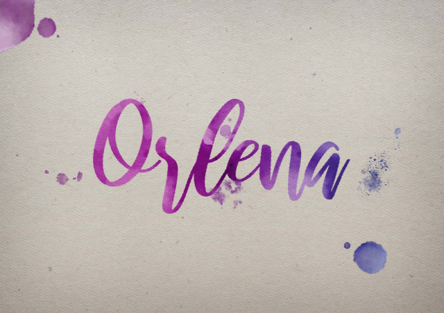 Free photo of Orlena Watercolor Name DP
