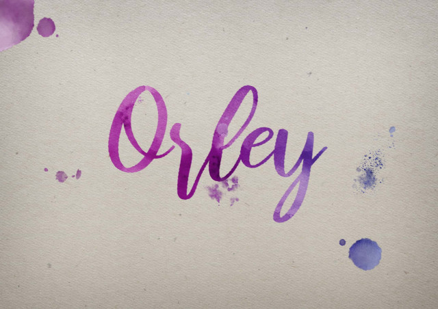 Free photo of Orley Watercolor Name DP