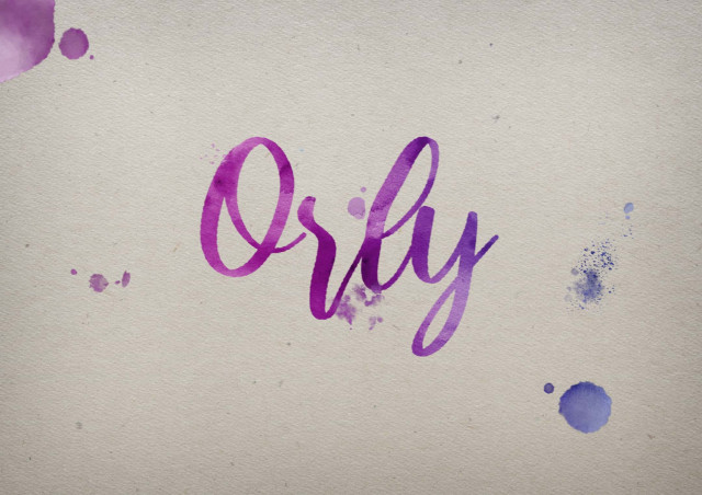 Free photo of Orly Watercolor Name DP