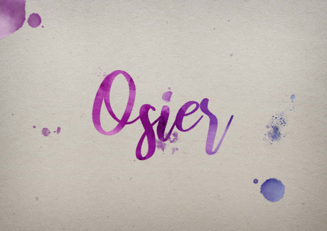 Free photo of Osier Watercolor Name DP