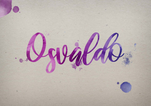 Free photo of Osvaldo Watercolor Name DP