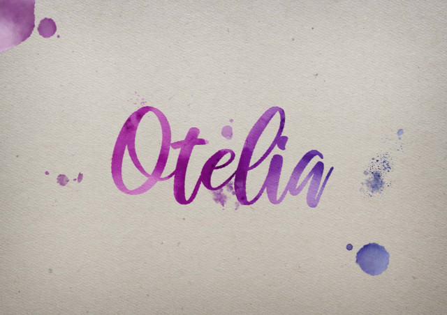 Free photo of Otelia Watercolor Name DP