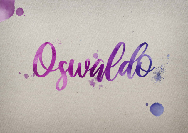 Free photo of Oswaldo Watercolor Name DP