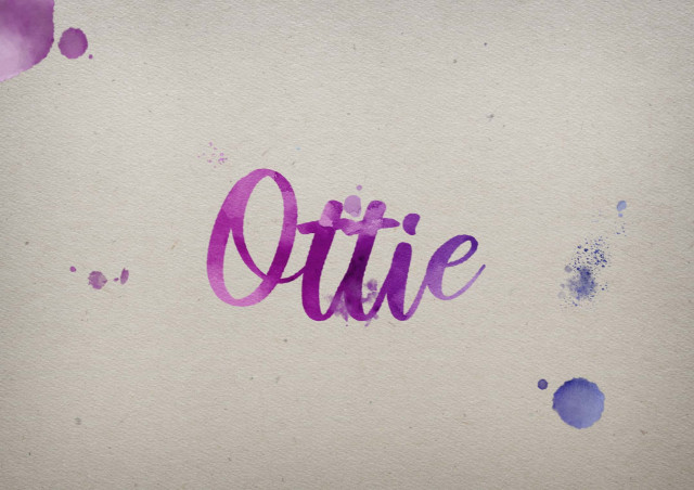 Free photo of Ottie Watercolor Name DP