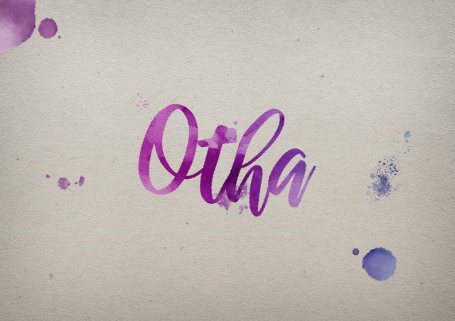 Free photo of Otha Watercolor Name DP