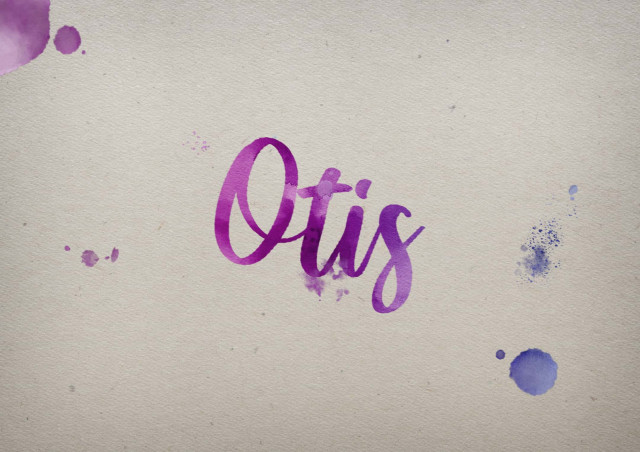 Free photo of Otis Watercolor Name DP