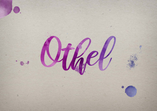 Free photo of Othel Watercolor Name DP
