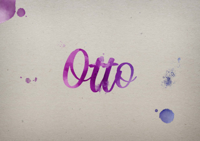 Free photo of Otto Watercolor Name DP