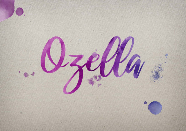 Free photo of Ozella Watercolor Name DP