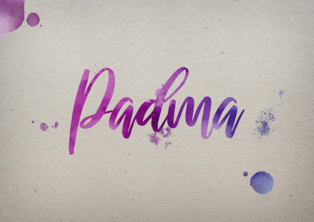 Free photo of Padma Watercolor Name DP