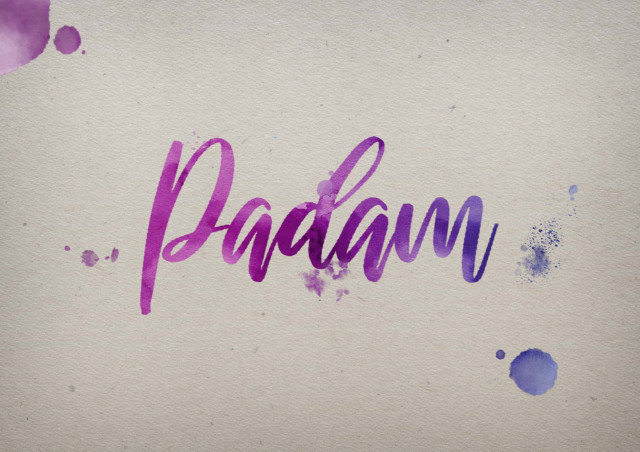 Free photo of Padam Watercolor Name DP