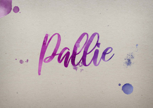 Free photo of Pallie Watercolor Name DP